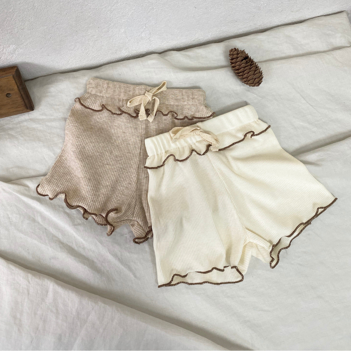 【BABY】ふんわりフリルリブ編みセットアップ CawaKomostore