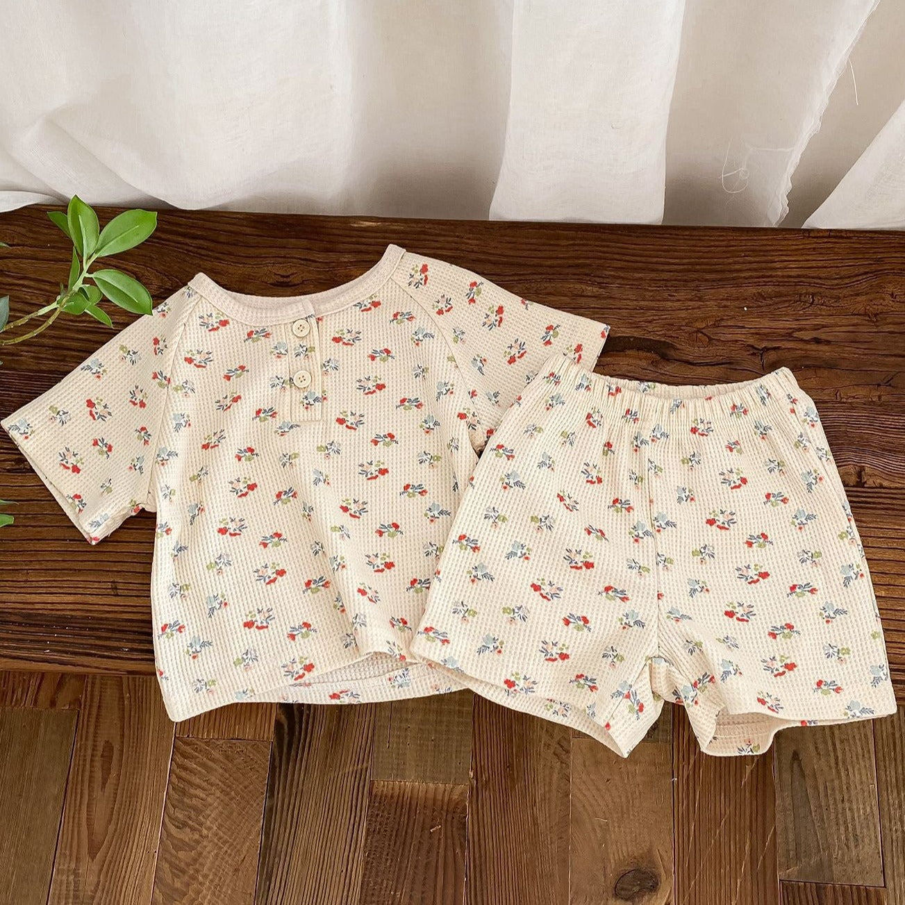 【BABY】夏の果実 ワッフルセットアップ CawaKomostore