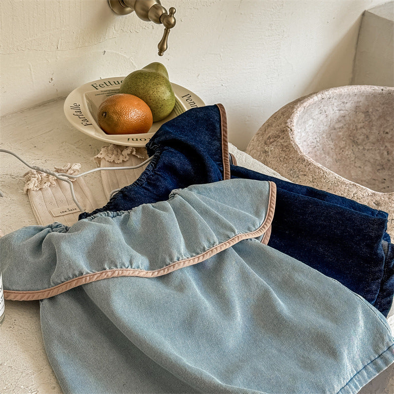 【KIDS】ノースリーブデニムトップス / DENIM CawaKomostore