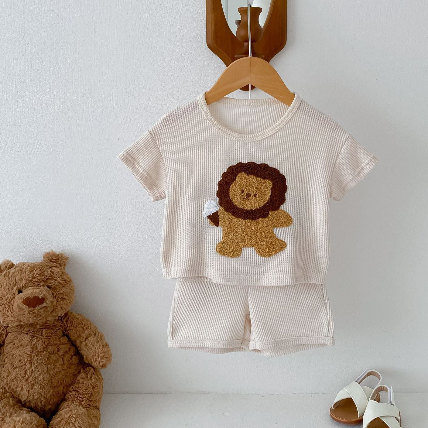 【BABY】ライオンワッフルセットアップ CawaKomostore