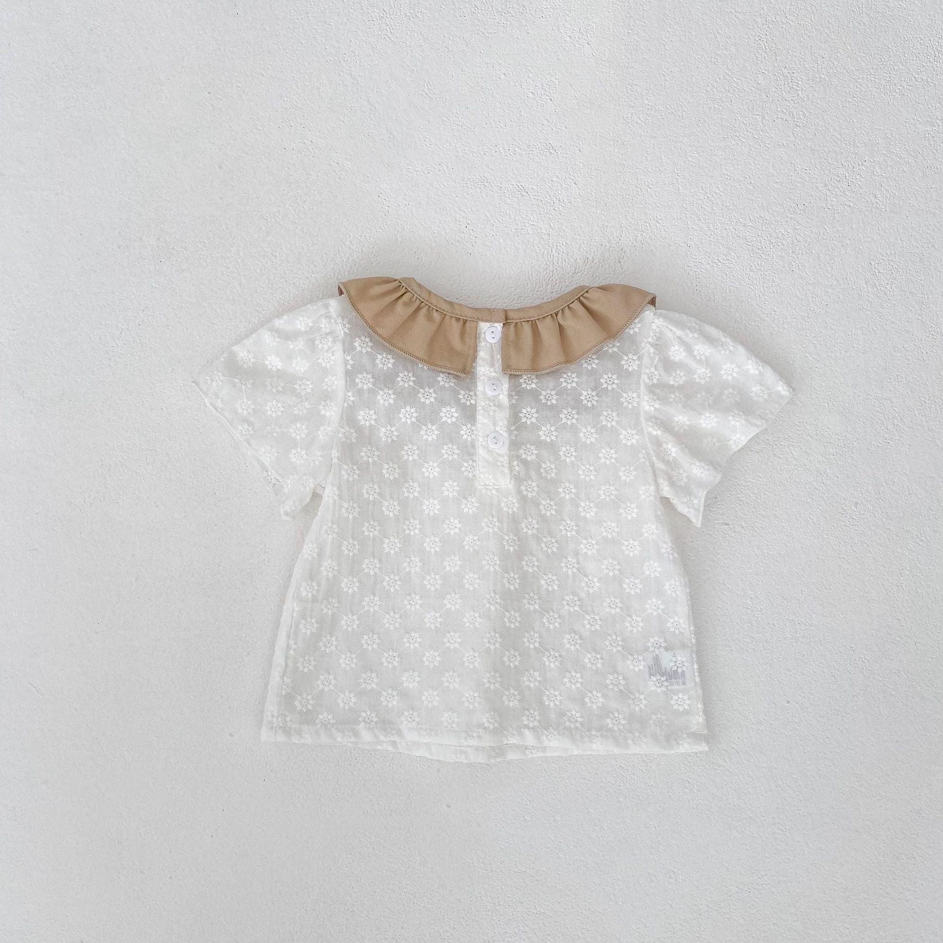 【BABY】フラワー刺繡Ｔシャツ＆ブルマ＆帽子(3点セット)