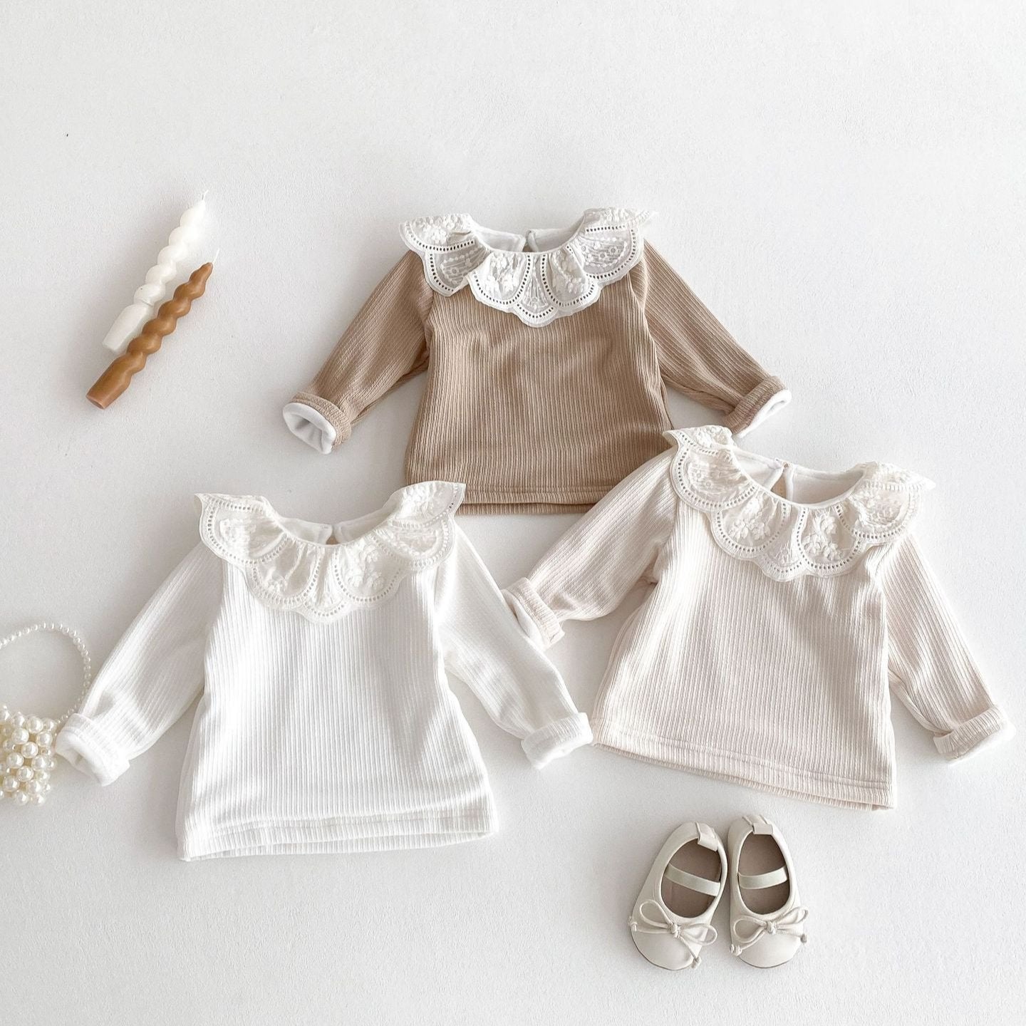 【BABY】レースペタルカラーブラウス - CawaKomostore