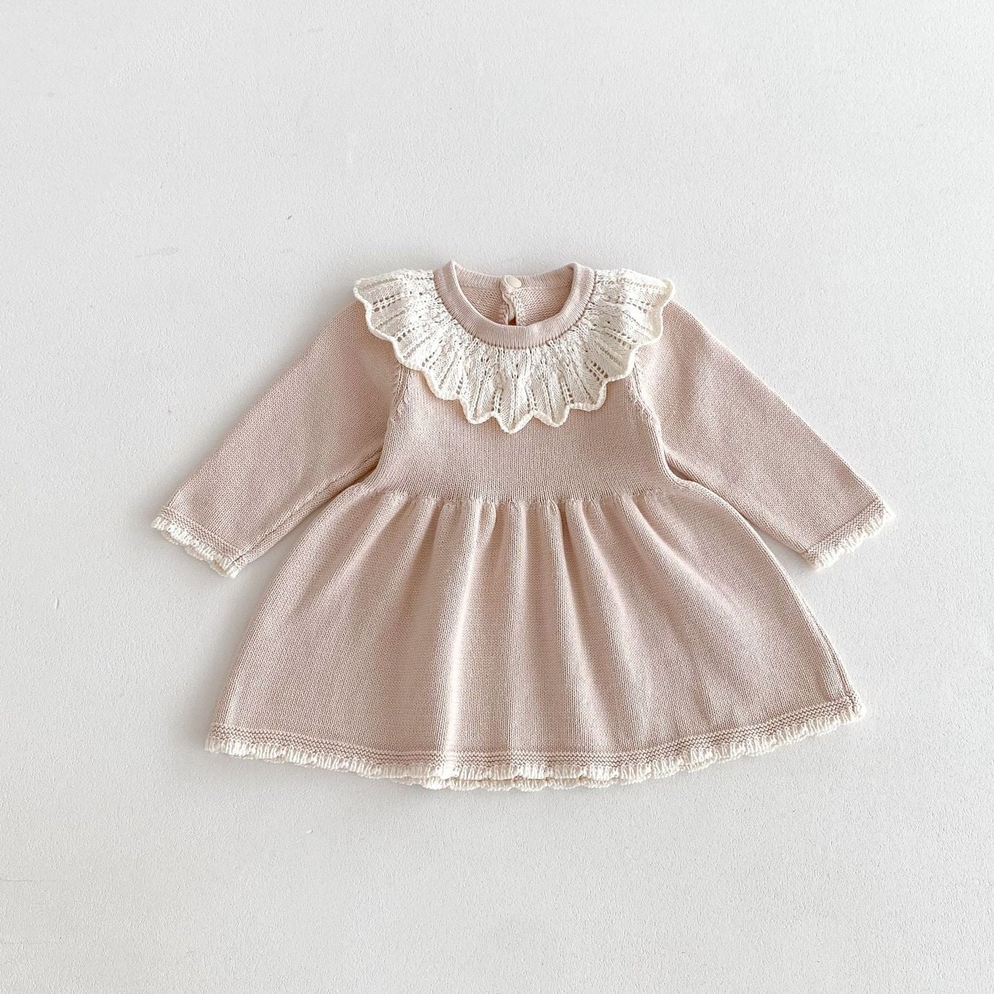【BABY】フリルニットワンピース（2color） - CawaKomostore