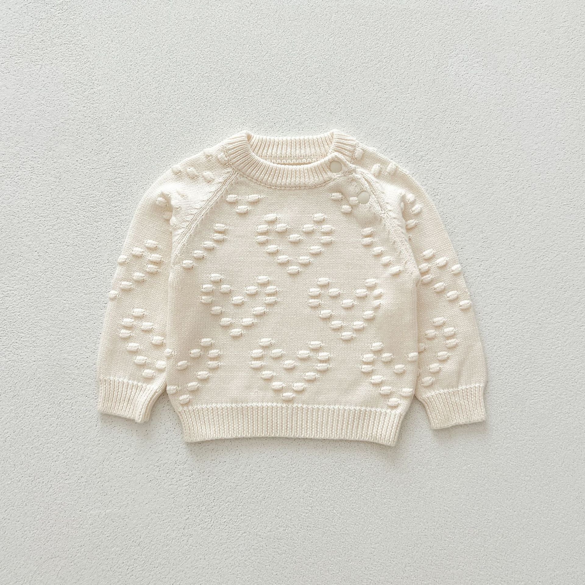 【BABY】ワンカラーポンポンtops / overalls - CawaKomostore