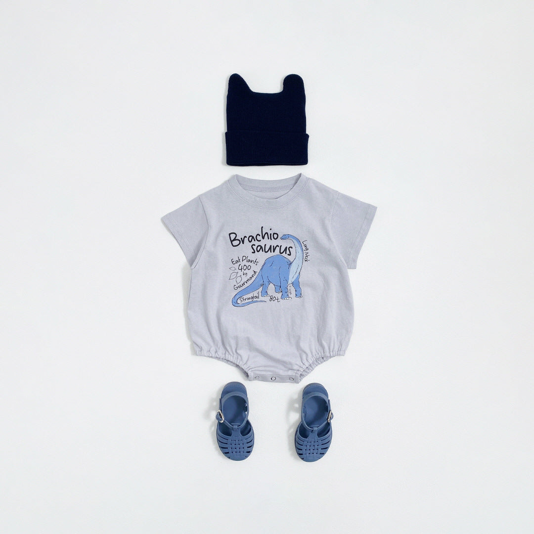 【BABY】夏ダイナソー柄ロンパース🦖🦕