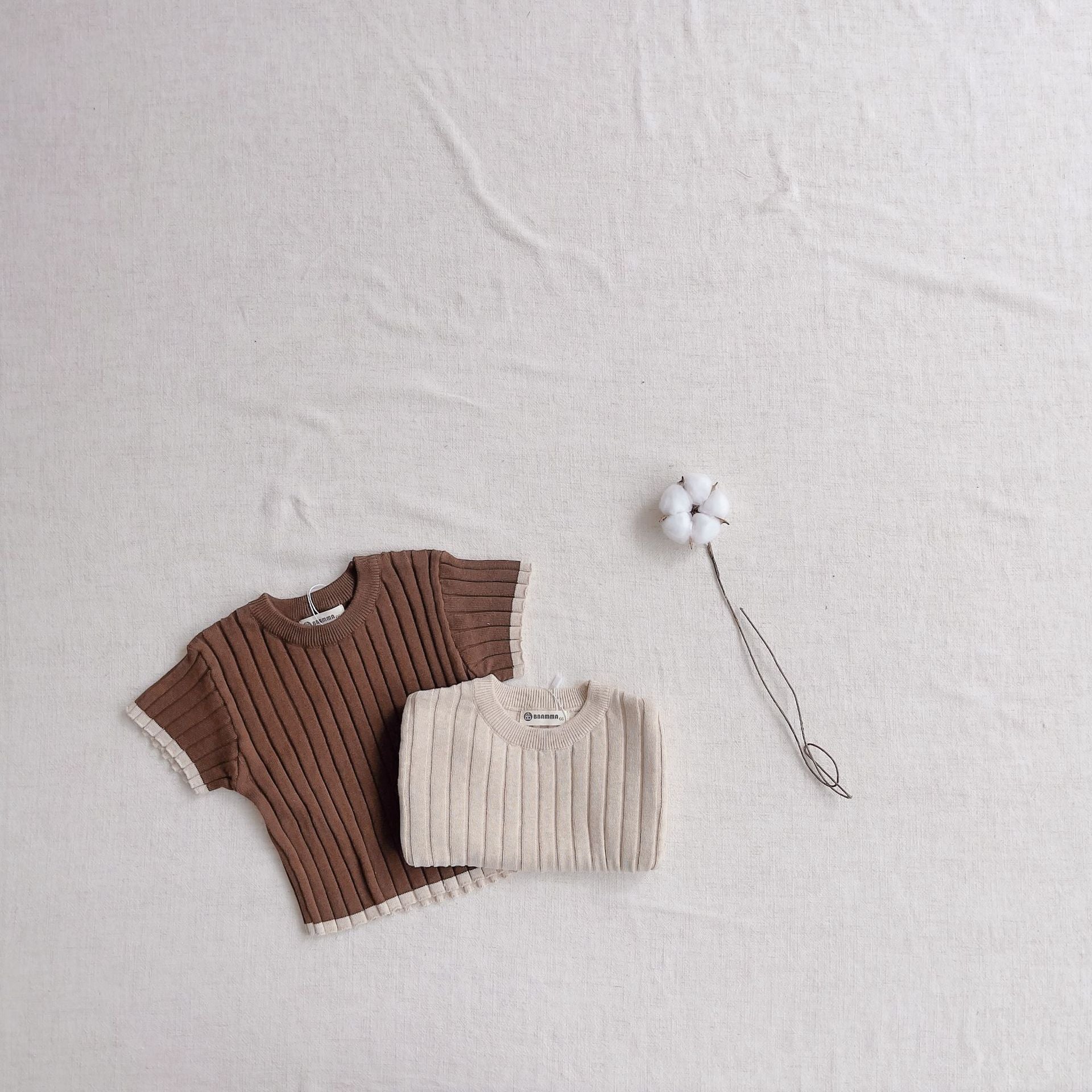 【BABY】 ナチュラルニットリブセットアップ CawaKomostore