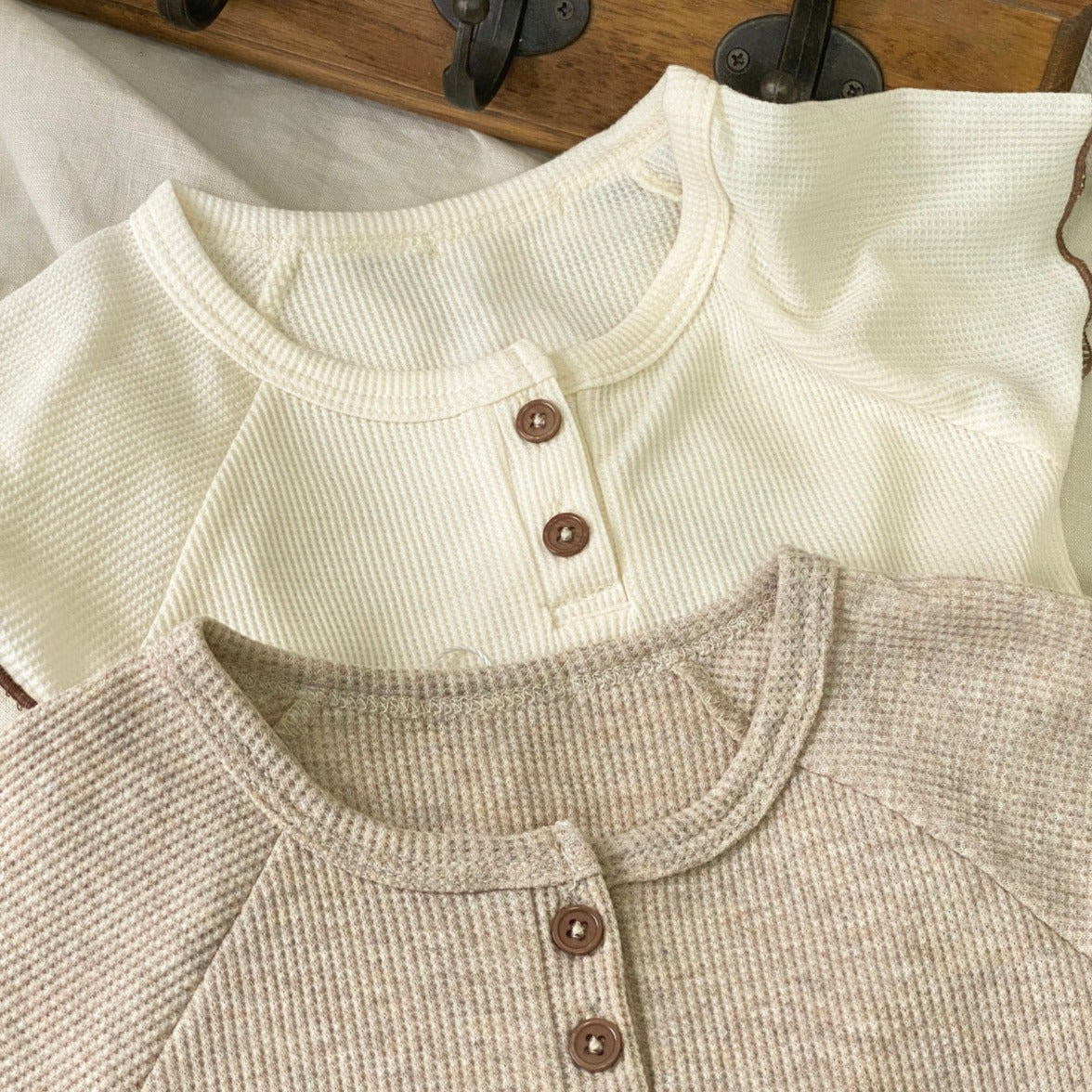【BABY】ふんわりフリルリブ編みセットアップ CawaKomostore
