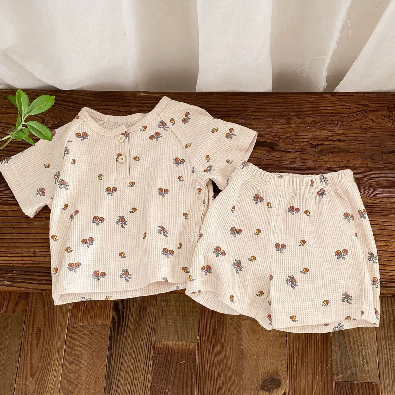 【BABY】夏の果実 ワッフルセットアップ CawaKomostore