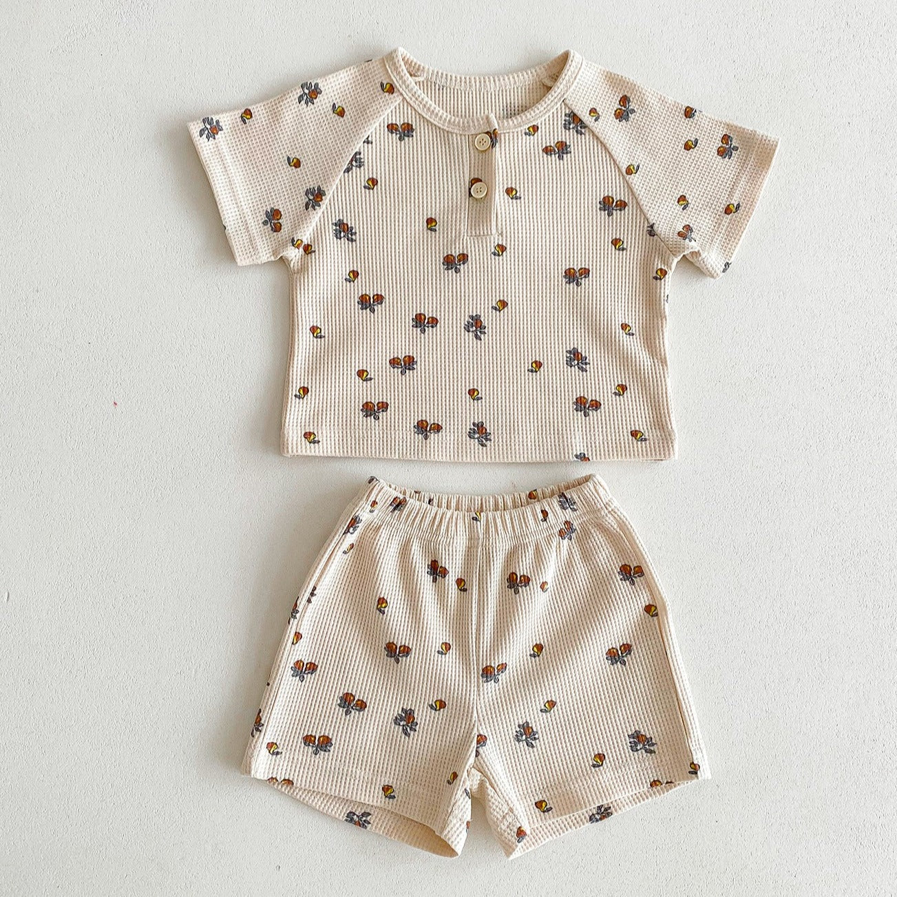 【BABY】夏の果実 ワッフルセットアップ CawaKomostore