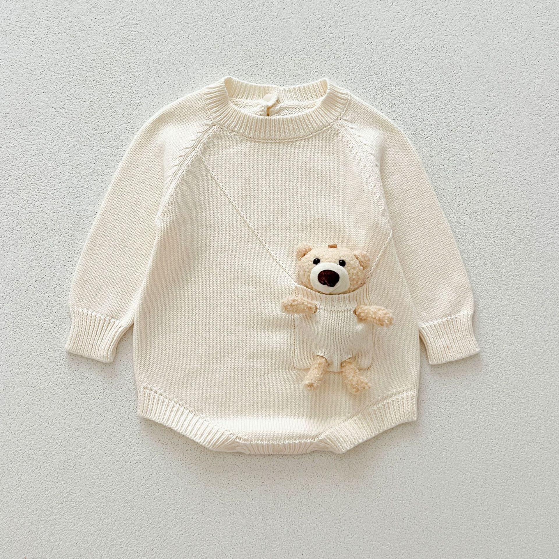 【BABY】ポケベアニットロンパース