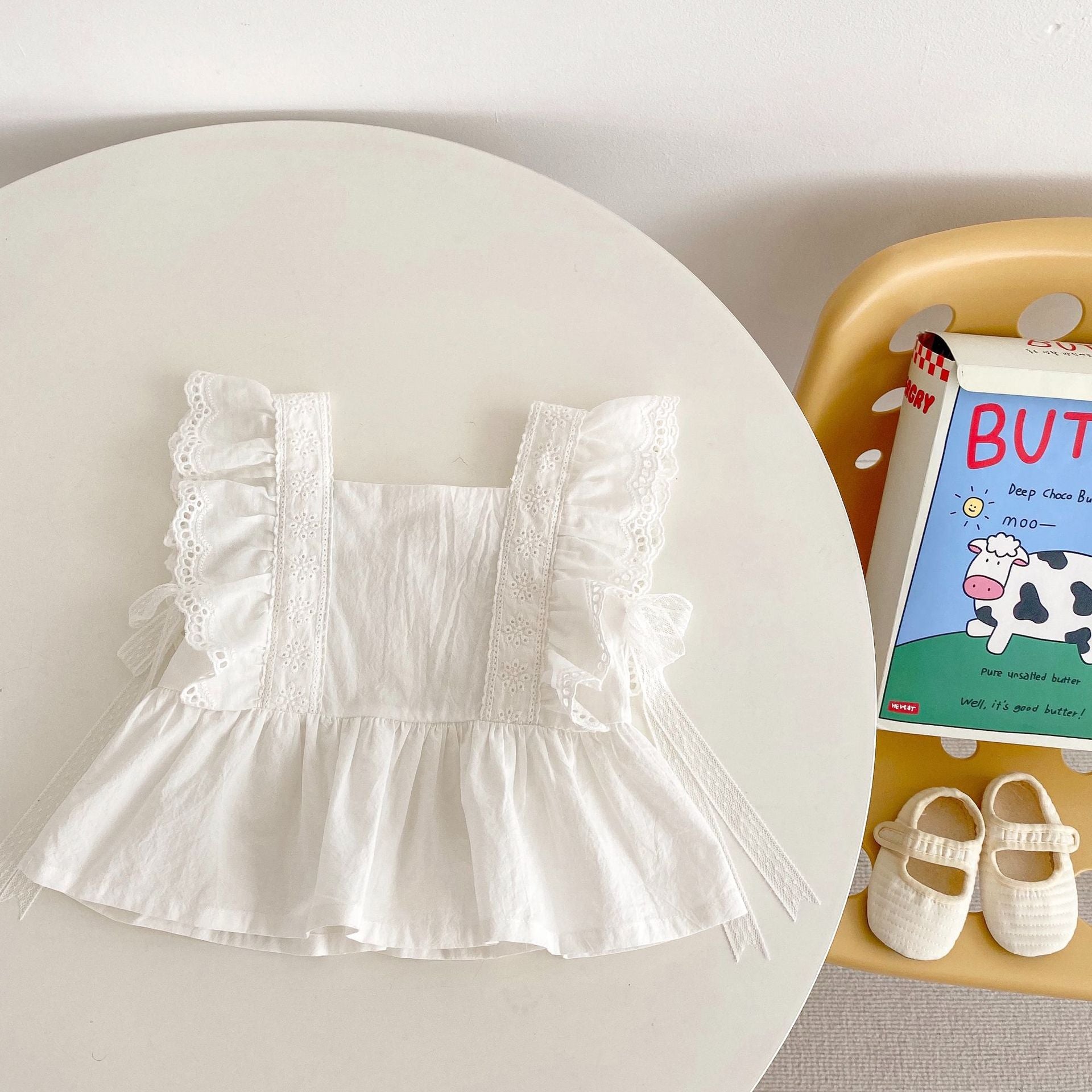【BABY】レースブラウス / 花柄ボトムス着丈 CawaKomostore