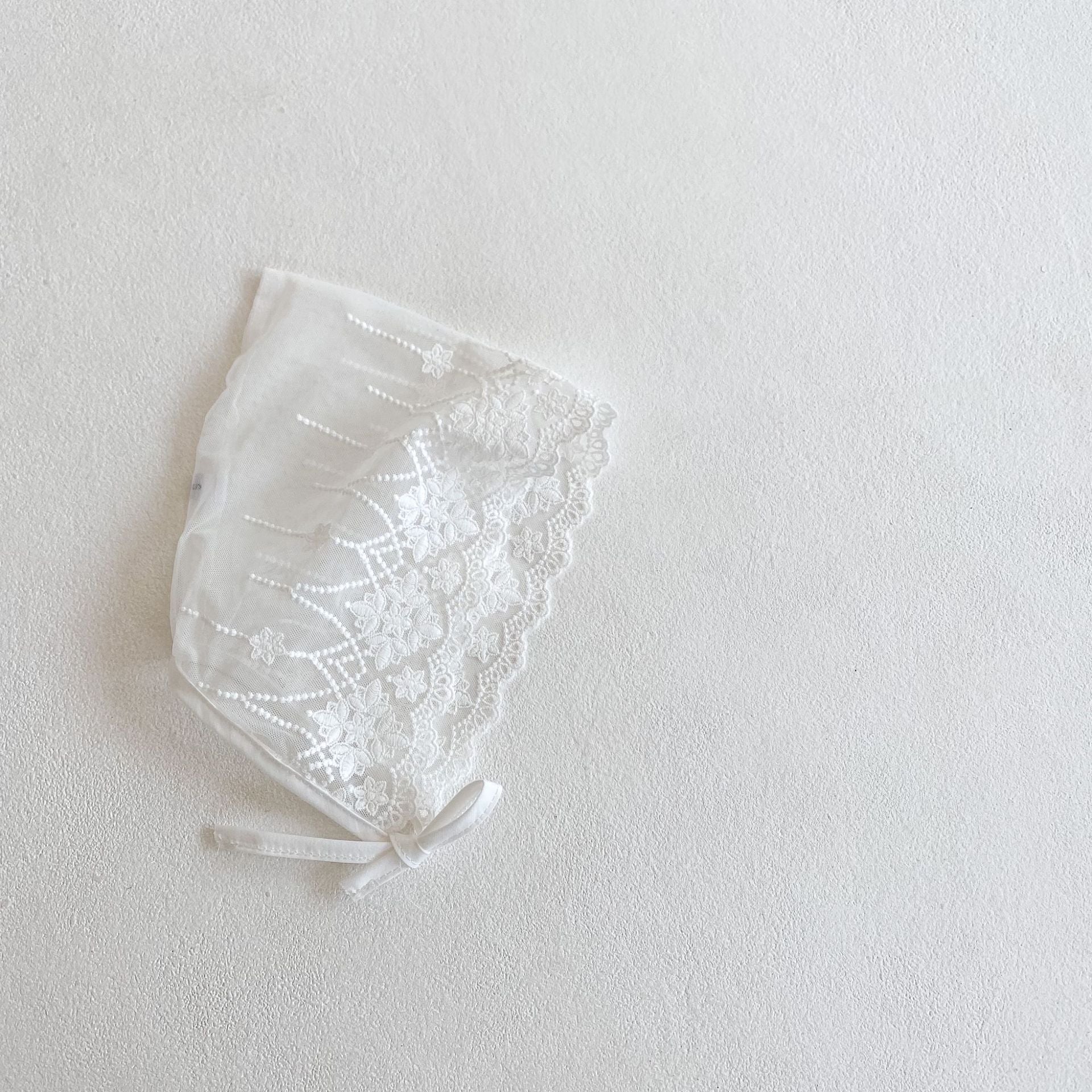【帽子】純白レースボンネット - CawaKomostore