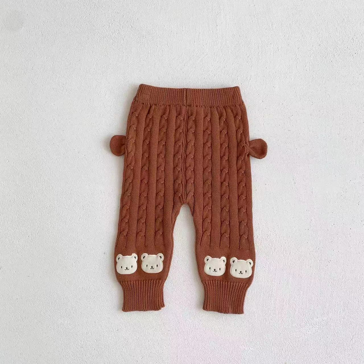 【BABY】クマ柄ボーダーセーター＆レギンス CawaKomostore