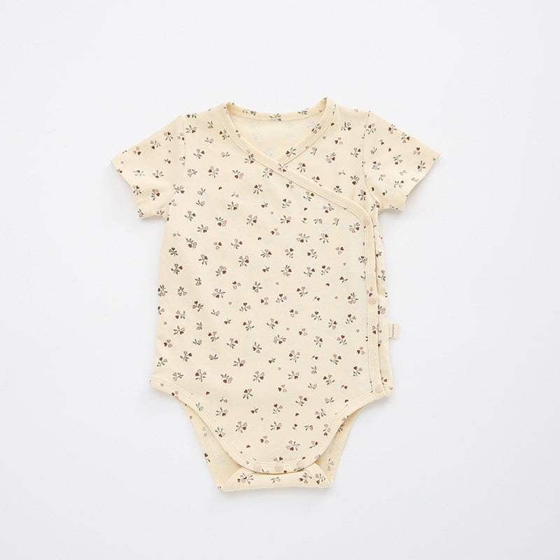 【BABY】総柄デザイン半袖肌着ロンパース 8style CawaKomostore
