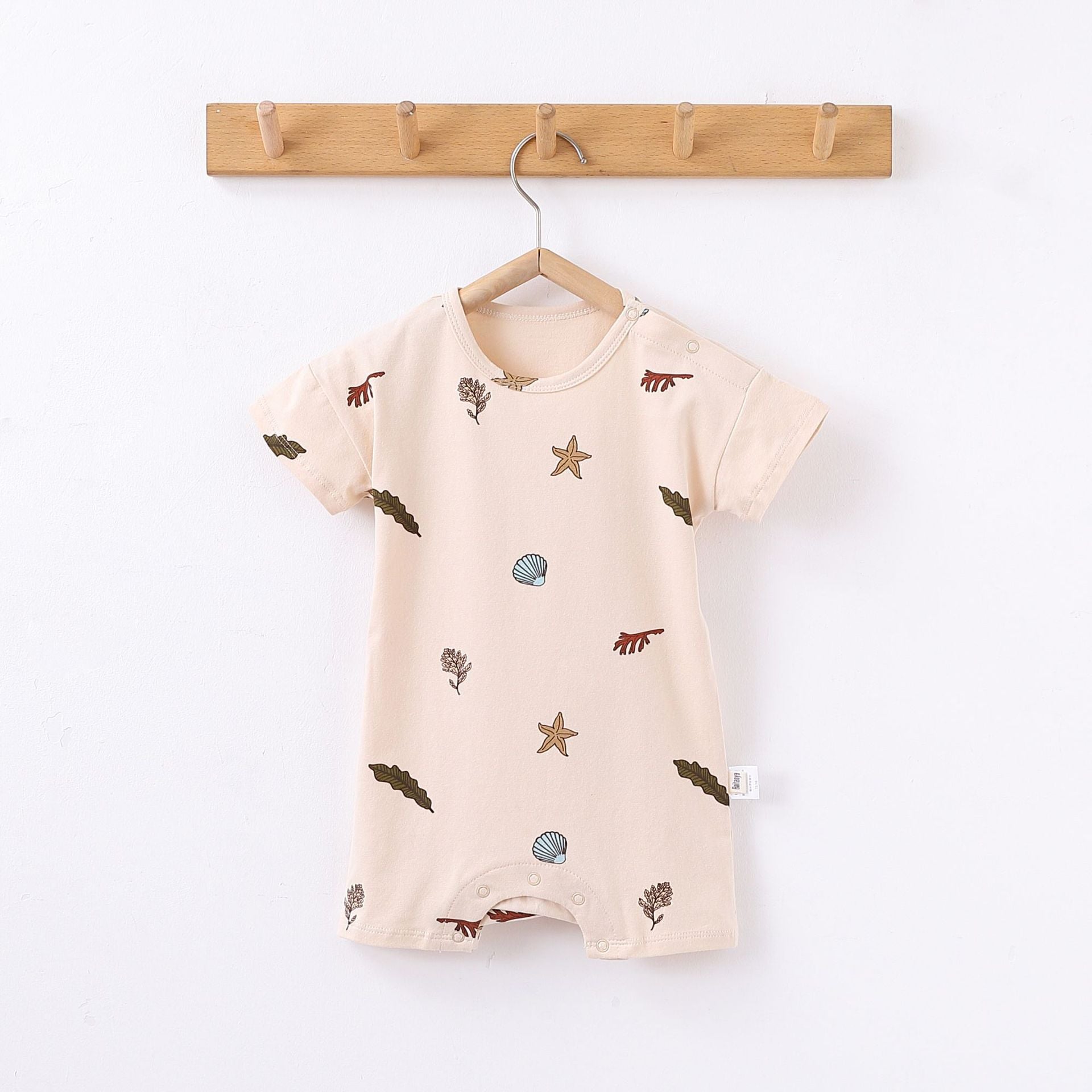 【BABY】総柄デザイン プリントロンパース CawaKomostore