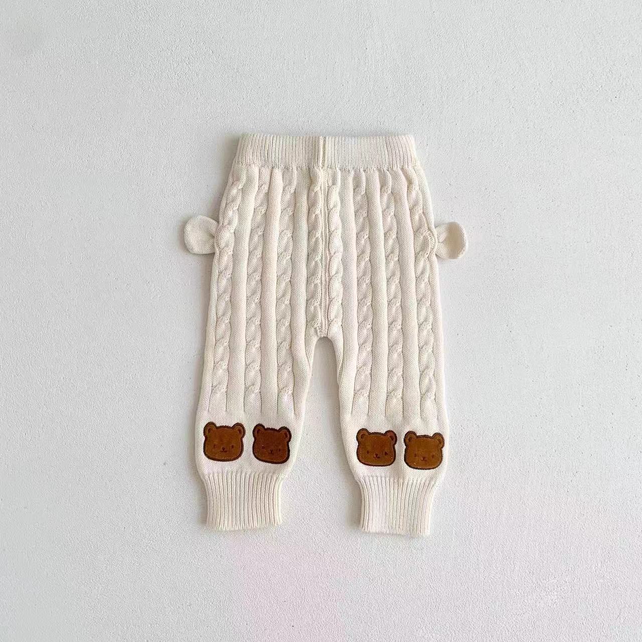 【BABY】クマ柄ボーダーセーター＆レギンス CawaKomostore