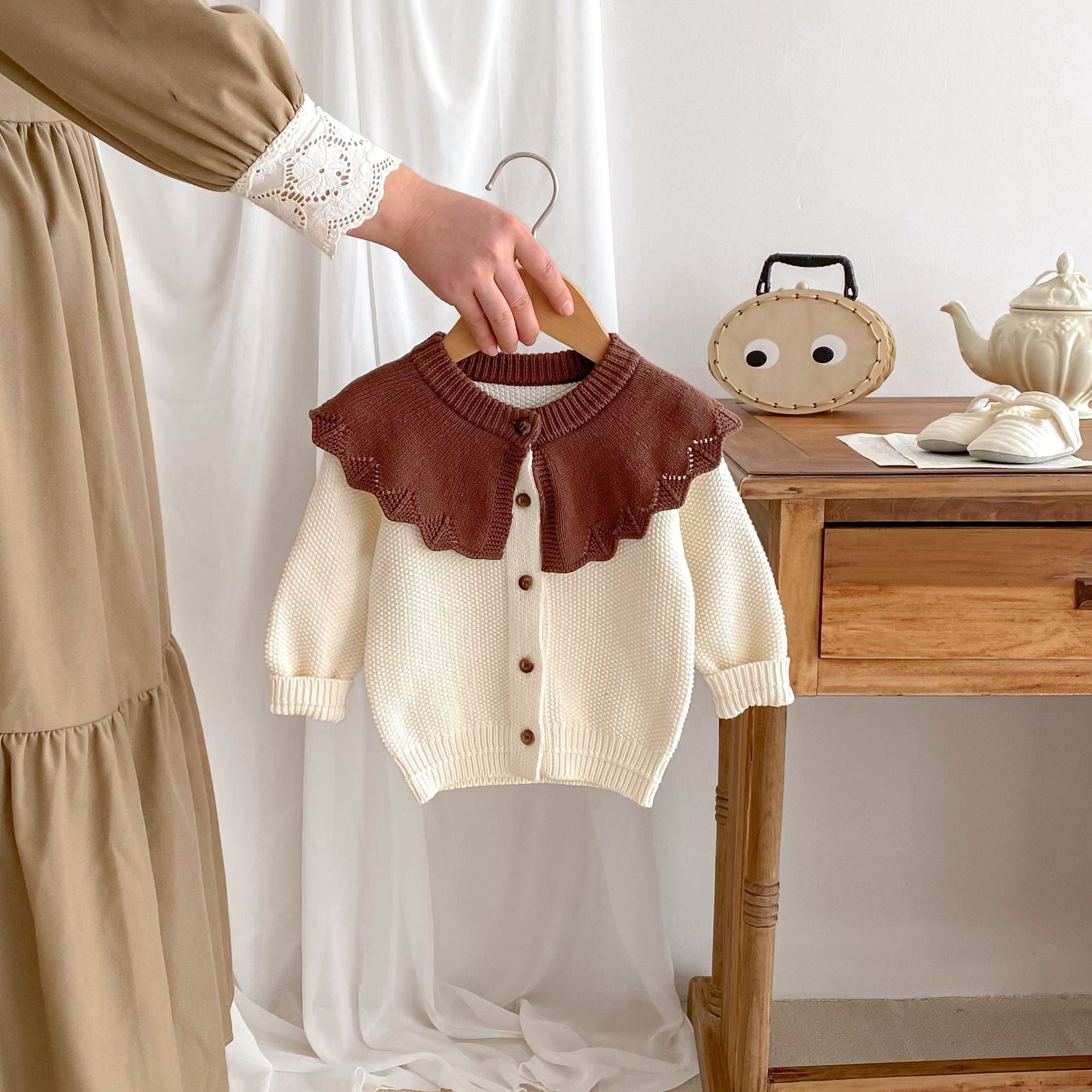 【BABY】襟フリルスタンドカラートップス CawaKomostore