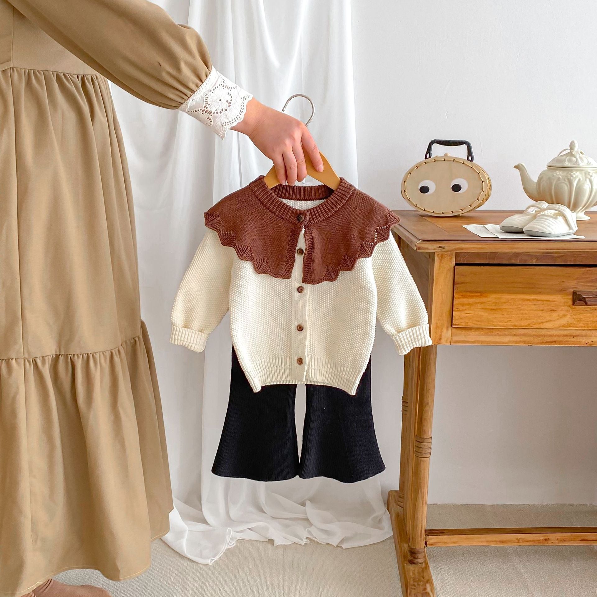 【BABY】襟フリルスタンドカラートップス CawaKomostore