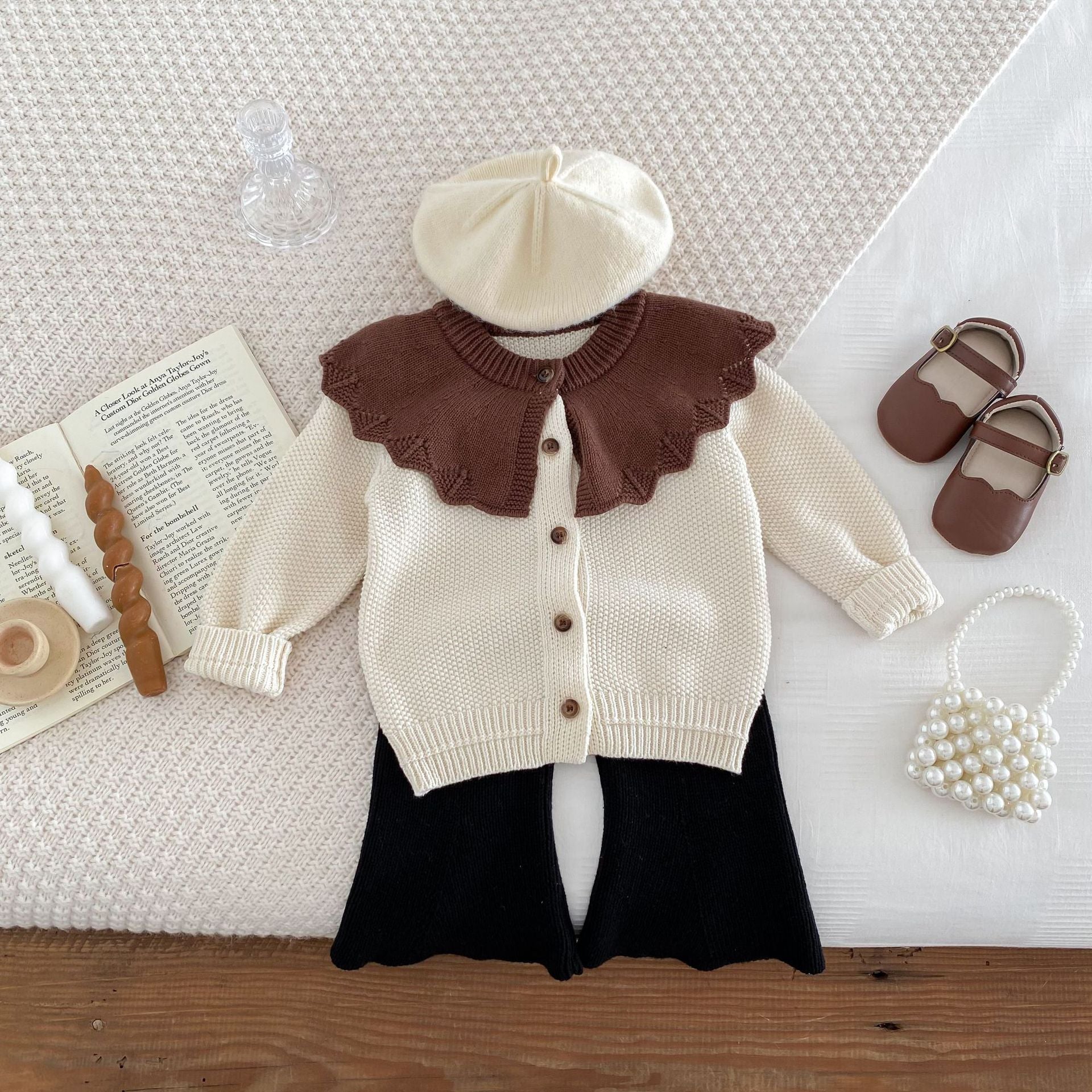 【BABY】襟フリルスタンドカラートップス CawaKomostore