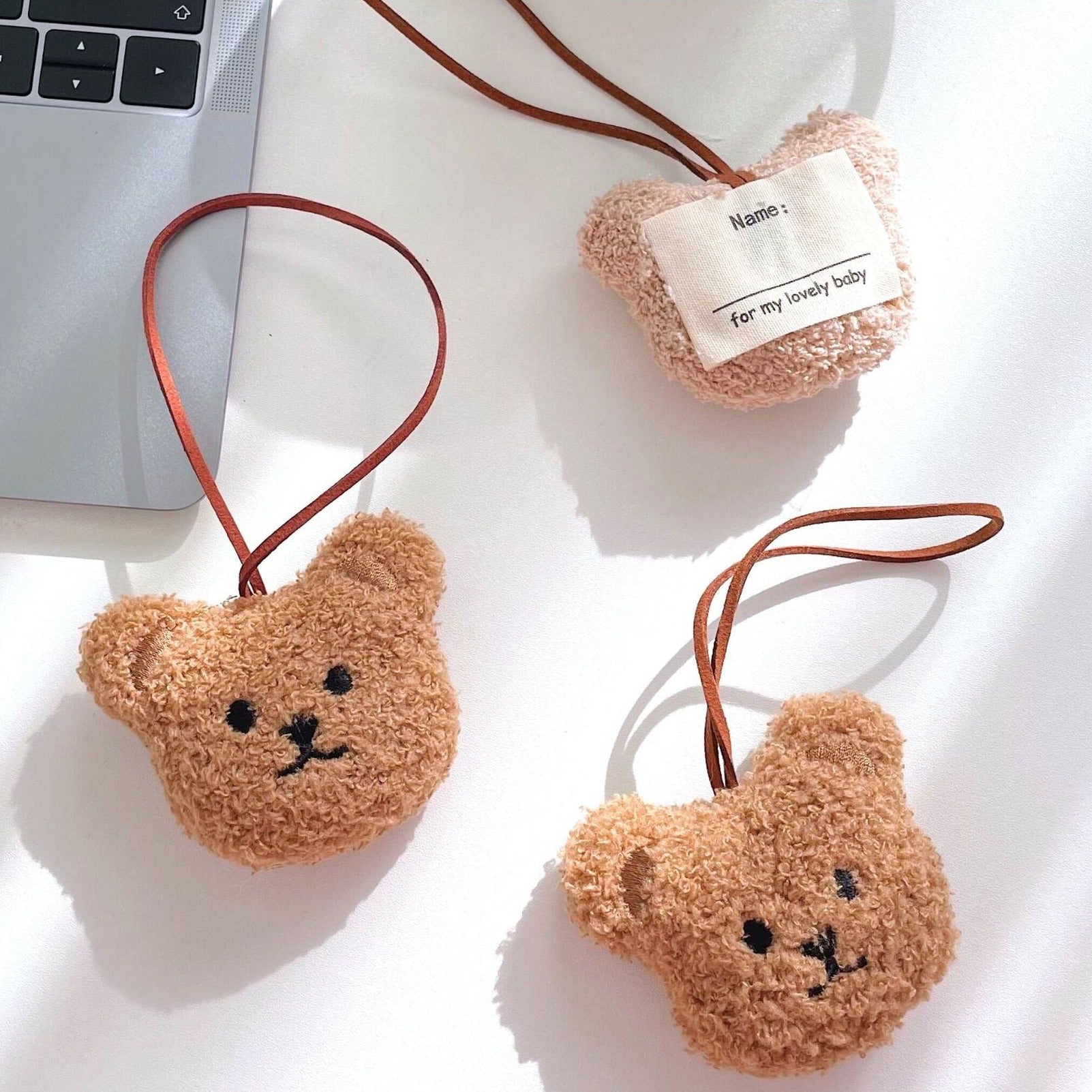 【バッグ】くまちゃんネームキーホルダー CawaKomostore