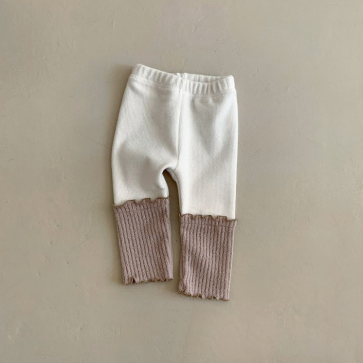【BABY】レタストリム柔らかレギンス CawaKomostore