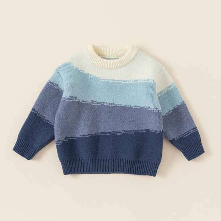 【BABY】三色グラデーションニットトップス CawaKomostore