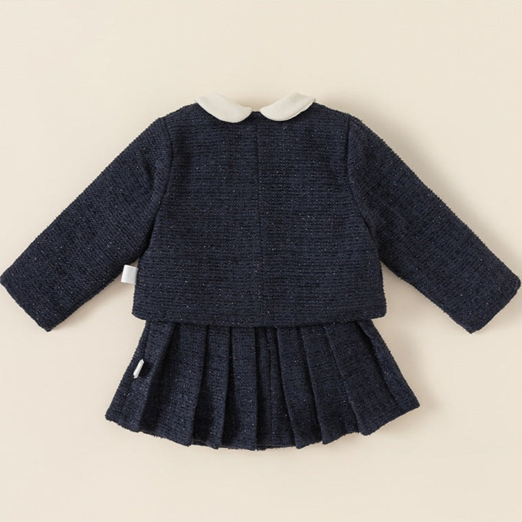 【BABY】ネイビープリーツマリンコート / ワンピース CawaKomostore