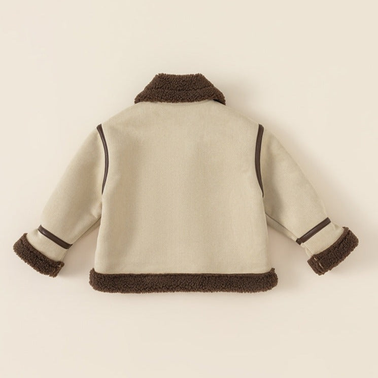 【BABY】ムートンジャケット＆ポシェット(ばっぐ付き) CawaKomostore