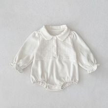 【BABY】springホワイトレースロンパース