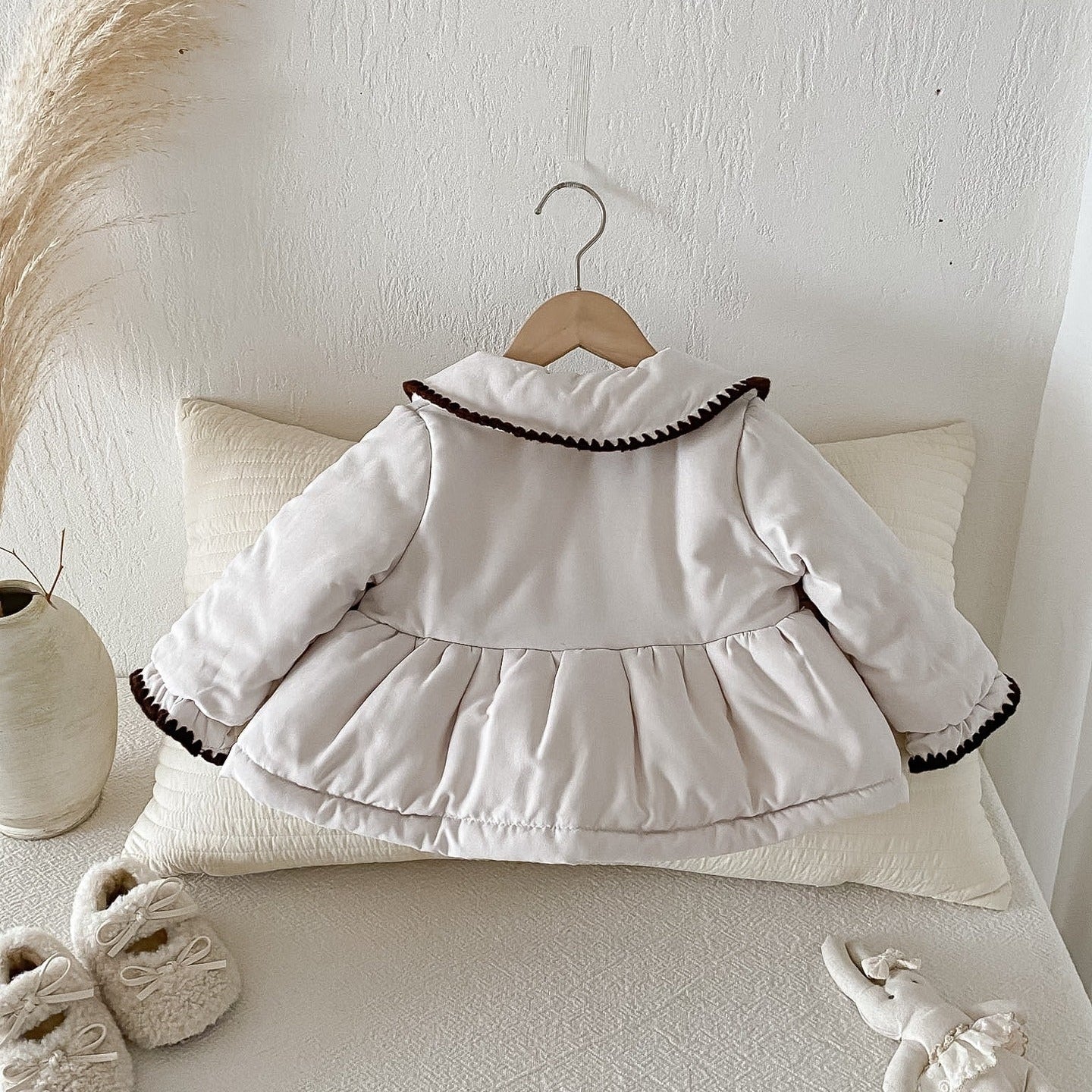 【BABY】中綿裾フリルガーリージャケット