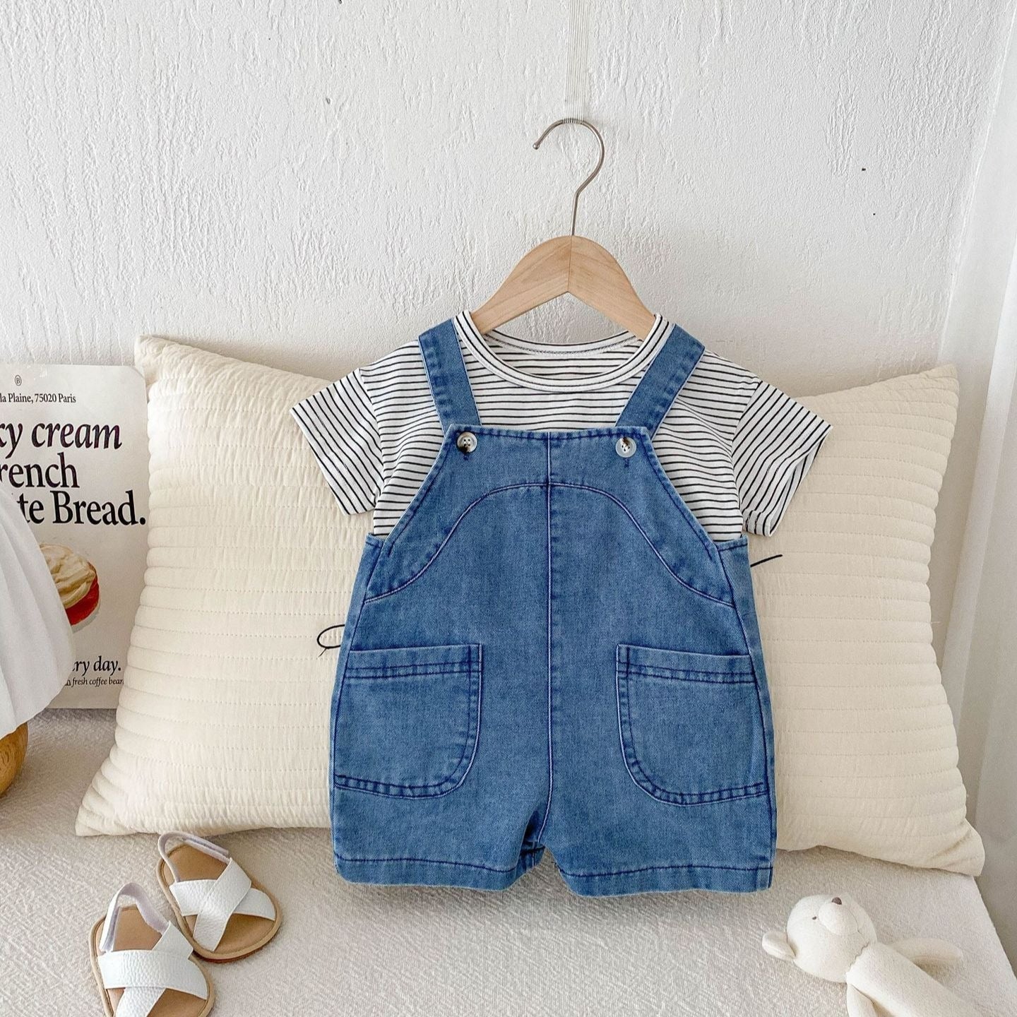 【BABY】夏のボーダーデニムセットアップ