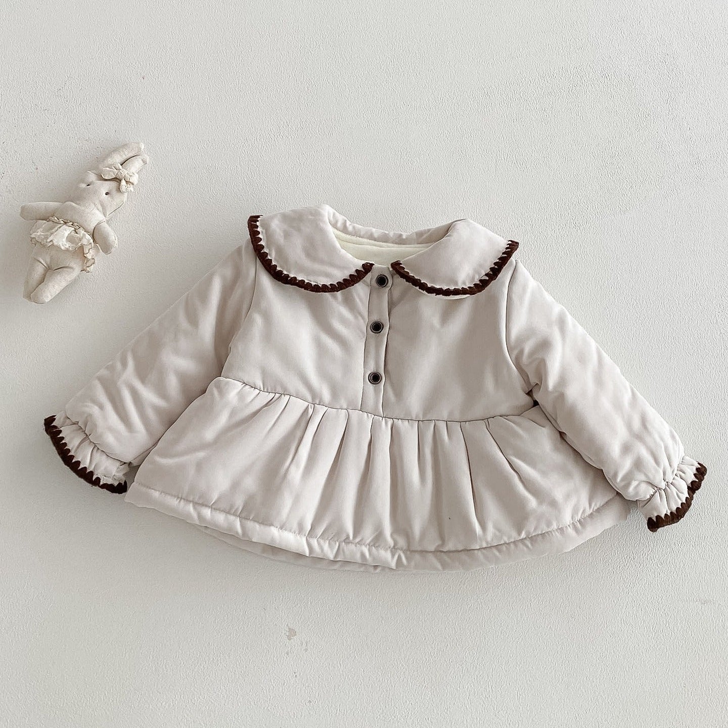 【BABY】中綿裾フリルガーリージャケット