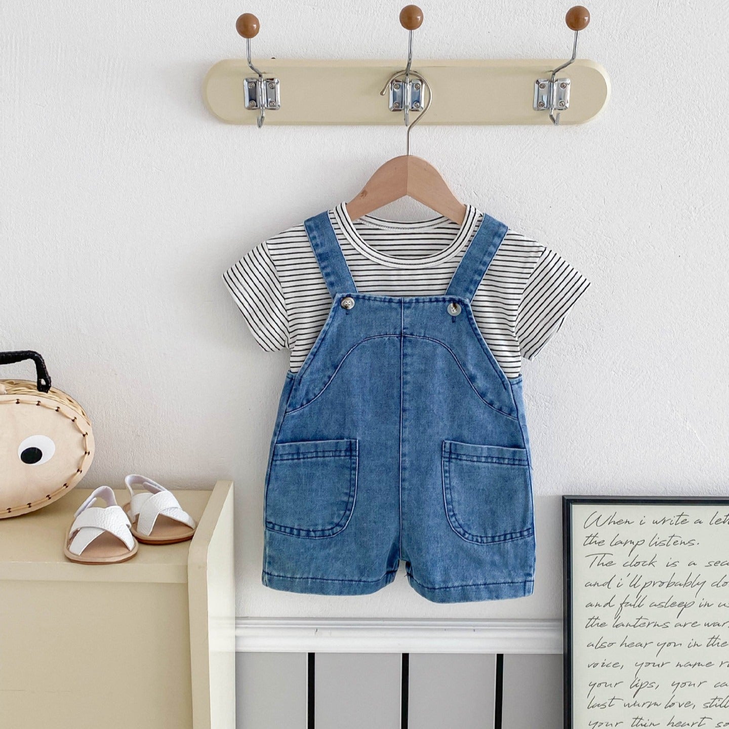 【BABY】夏のボーダーデニムセットアップ