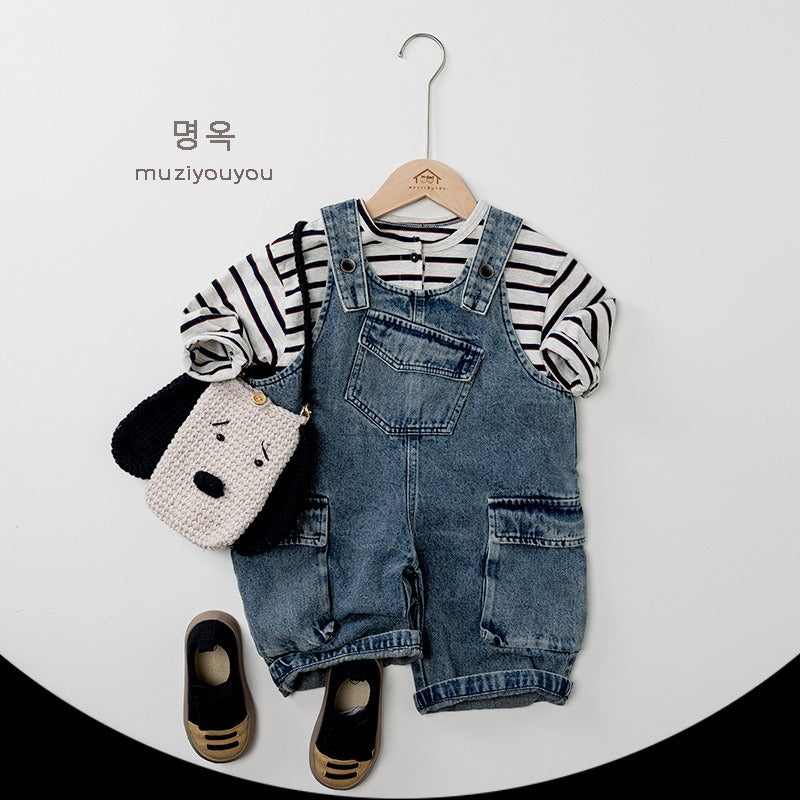 【BABY】Springポケット付きオーバーオール