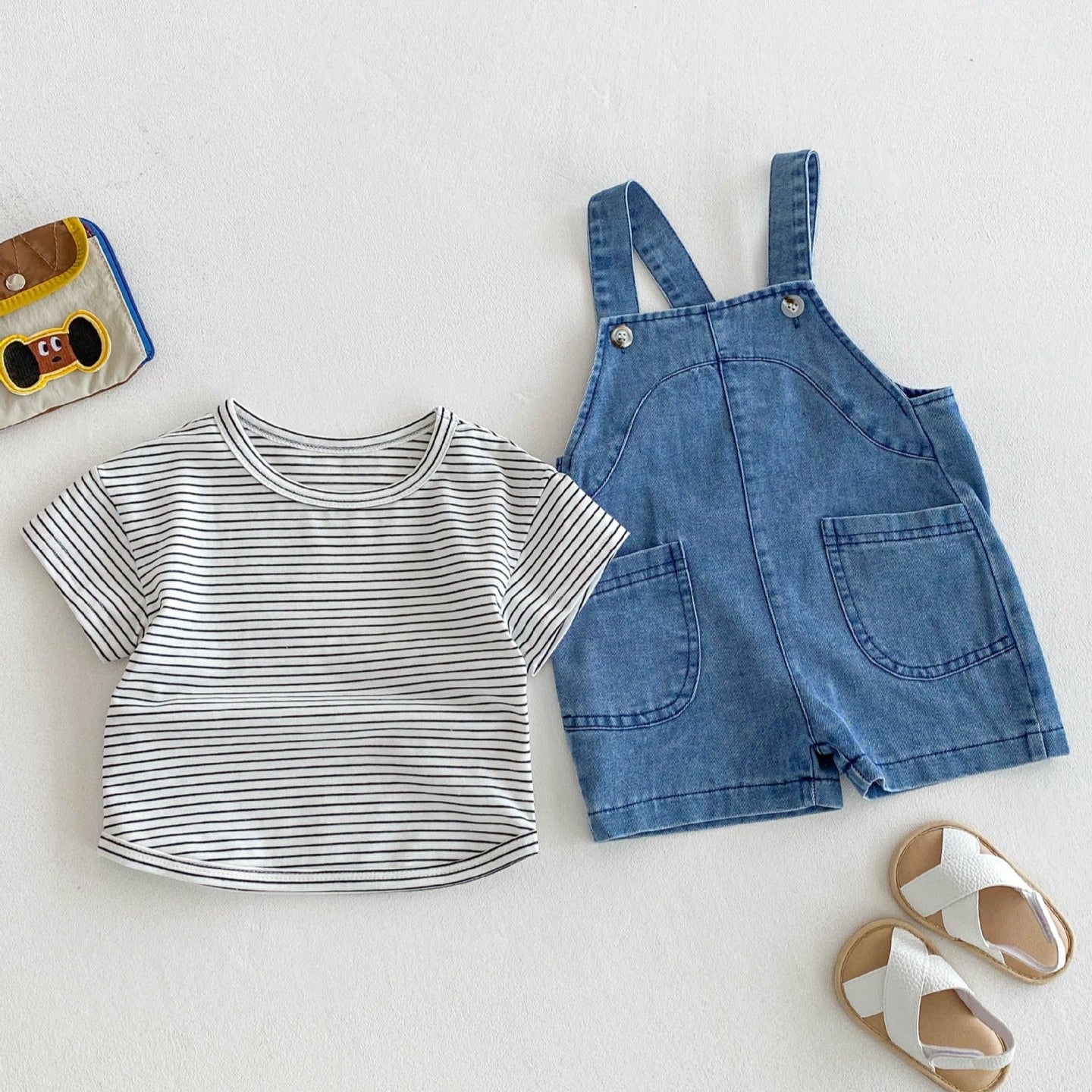 【BABY】夏のボーダーデニムセットアップ