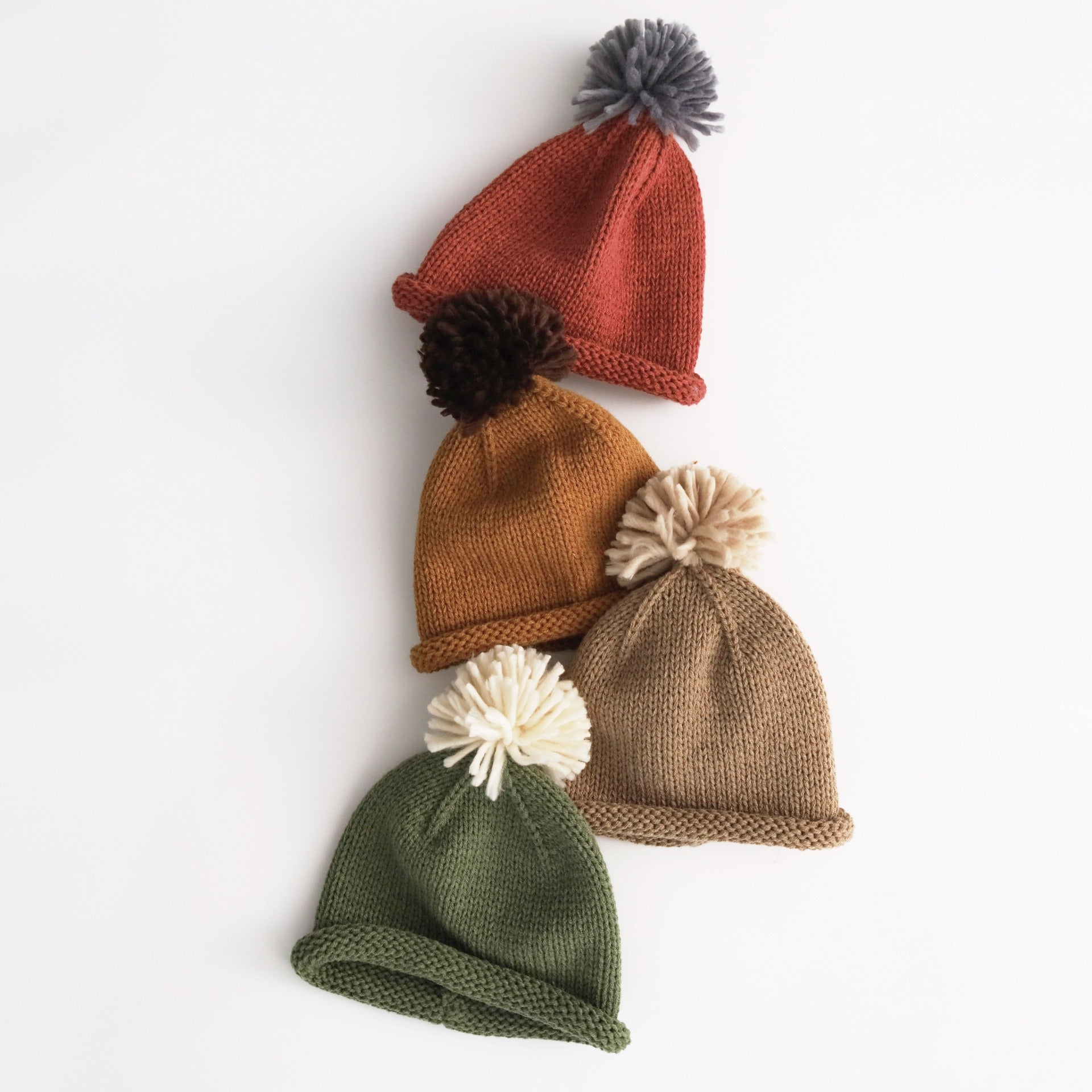 【帽子】ponponニット帽