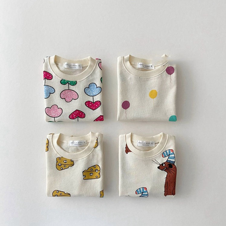 【BABY】夏カラフル総柄セットアップ(Tシャツ＆短パン)