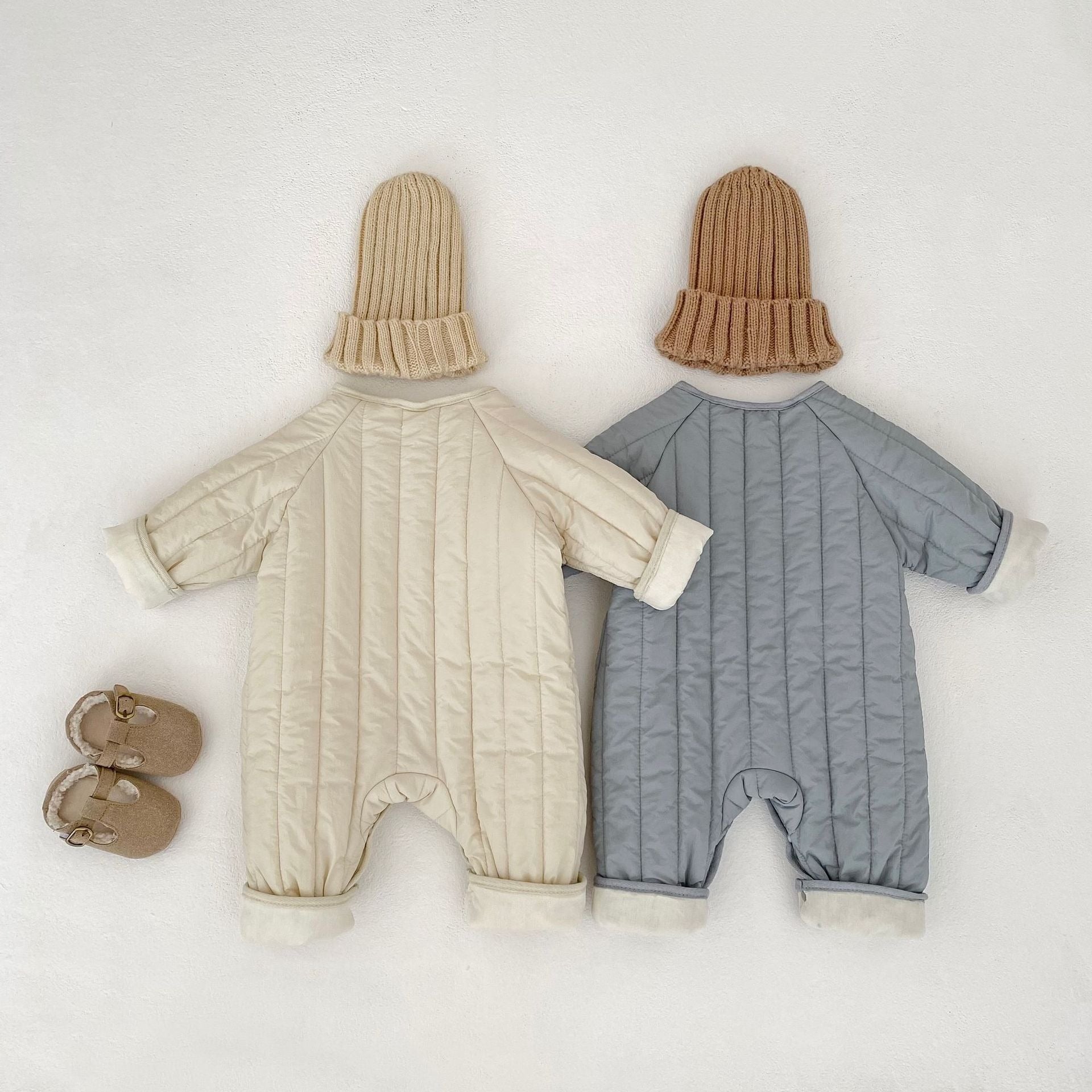 【BABY】くまさんキルティングカバオール（66〜90cm）