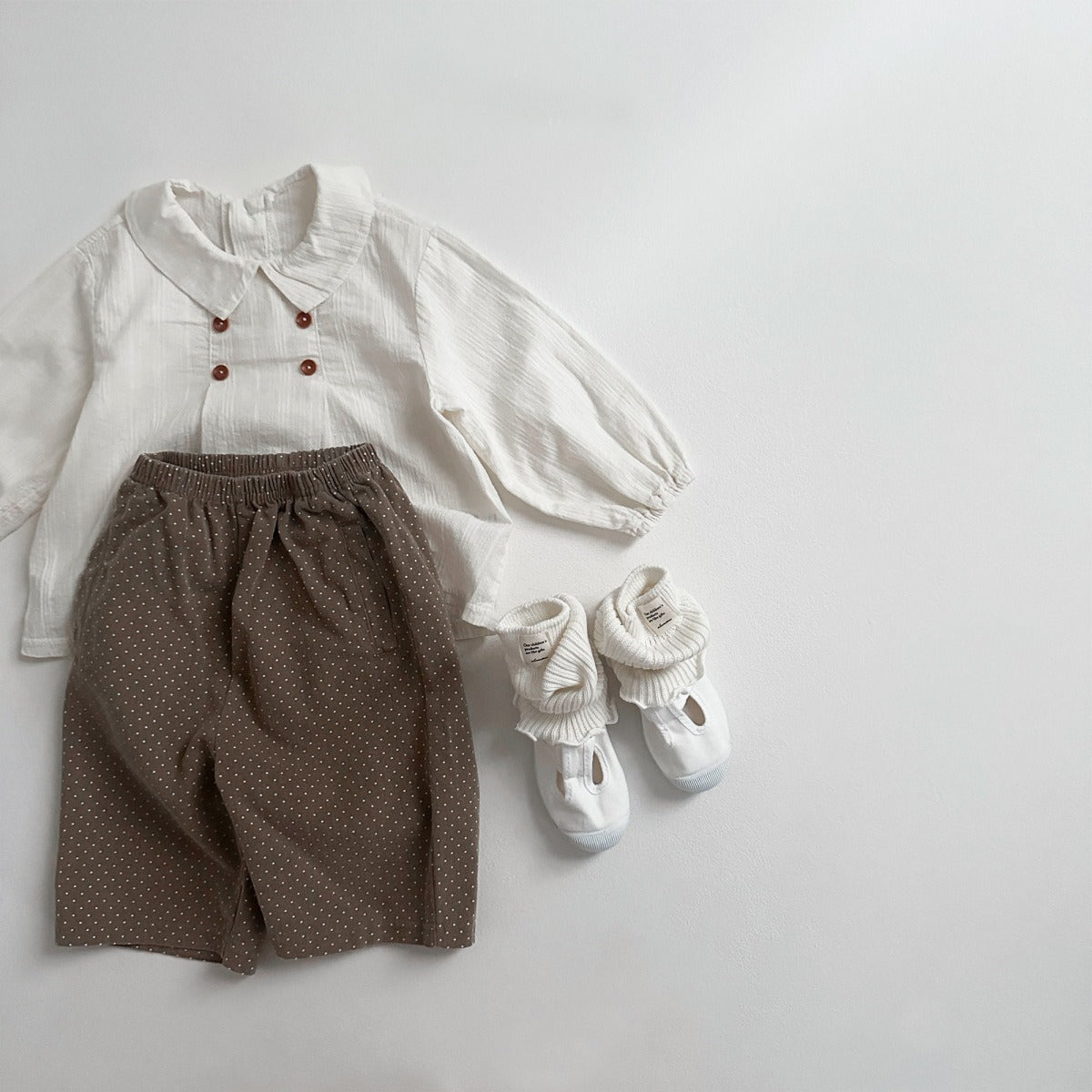 【BABY】フロントボタンふんわりブラウス