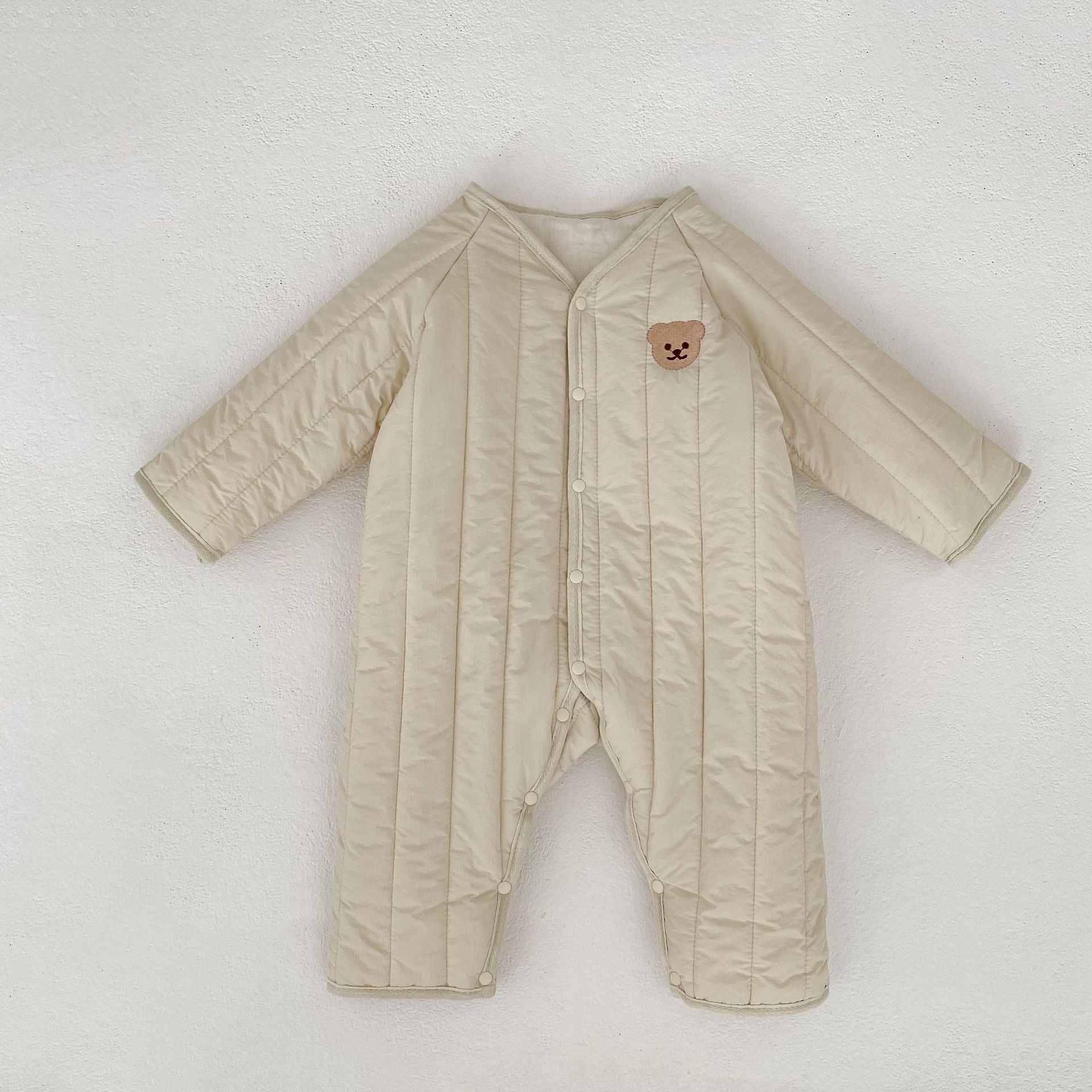 【BABY】くまさんキルティングカバオール（66〜90cm）