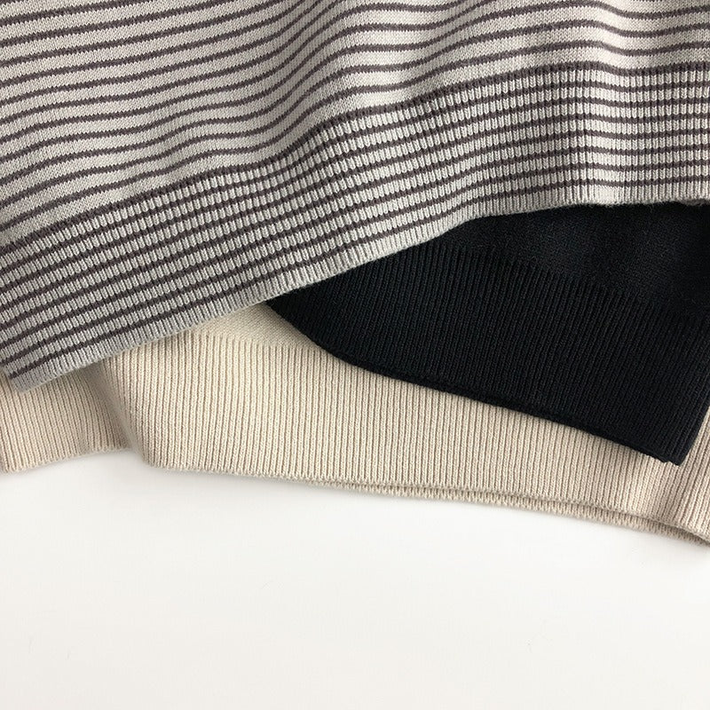 【BABY】ふわっとモックネックニットトップス