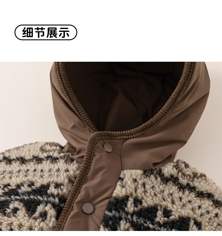 【BABY】テディベア耳付きボアジャケット