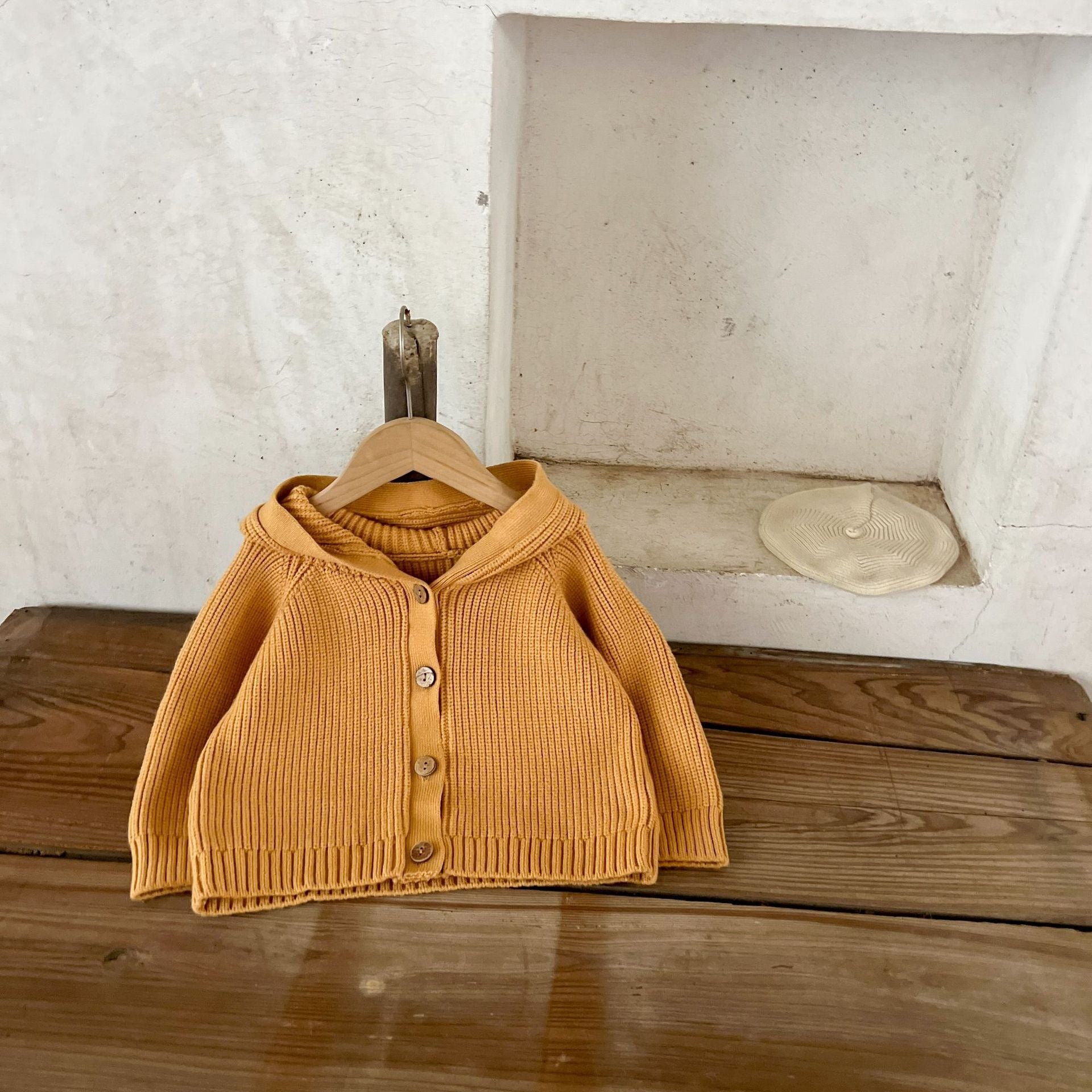 【BABY】ぽんぽんニットフーディー