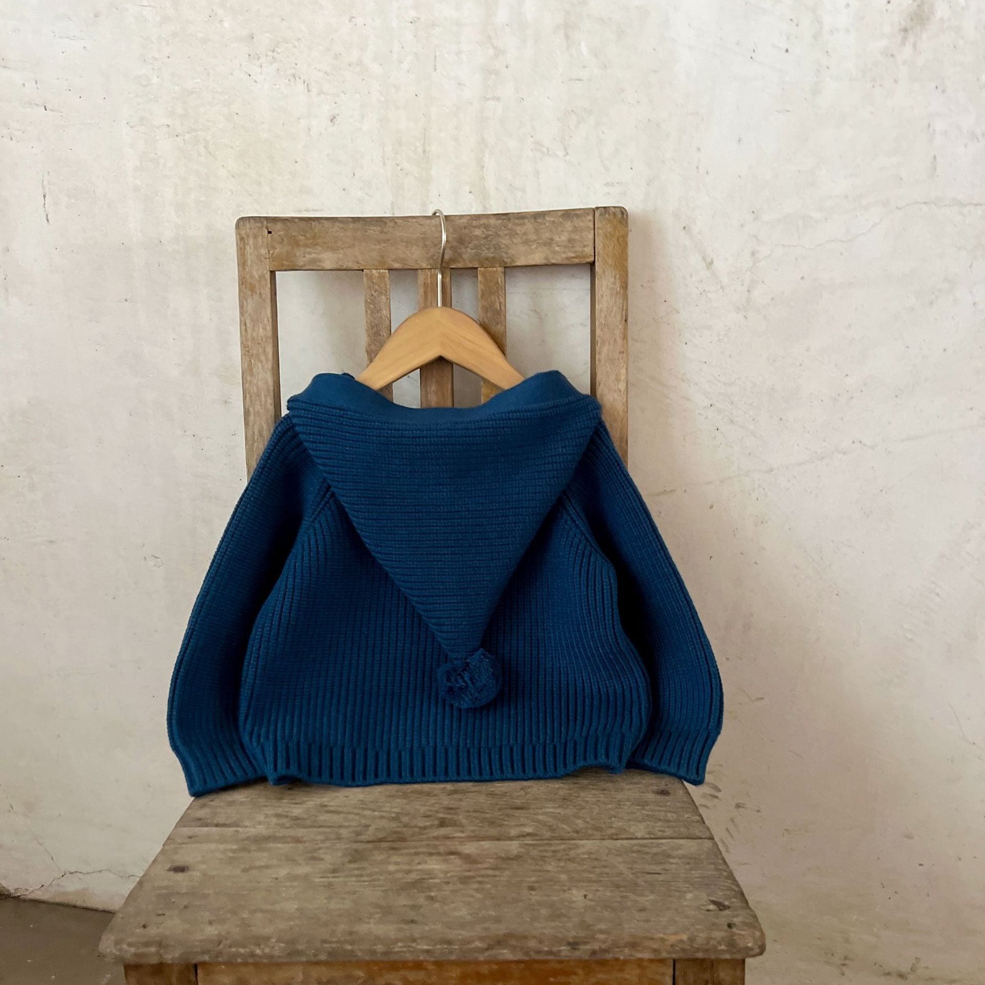 【BABY】ぽんぽんニットフーディー