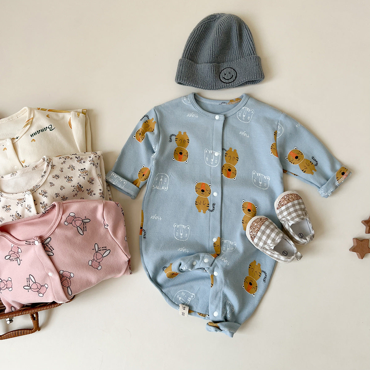 【BABY】コットンカバーオール（4style） CawaKomostore