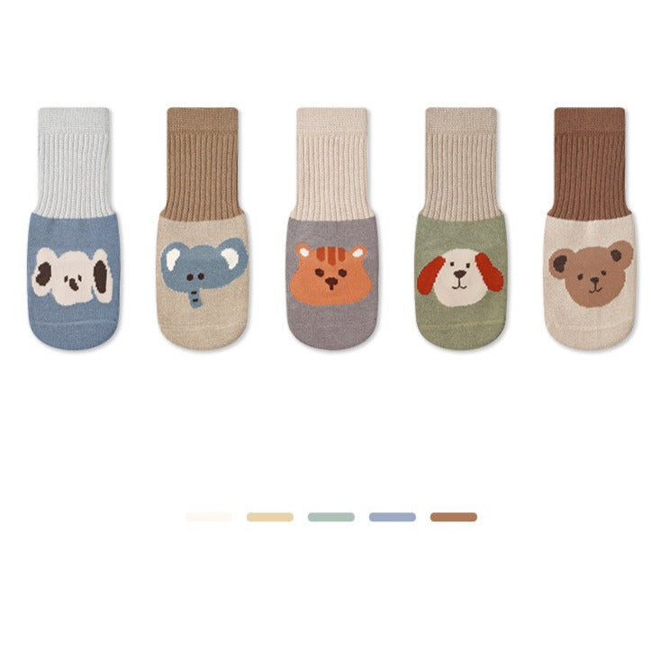 【BABY】ゆるかわアニマルハイソックス (5点セット) CawaKomostore