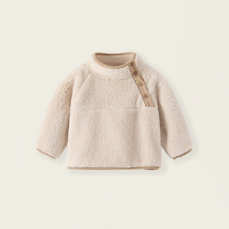 【BABY】ボアオフネックスプルオーバー(3color) CawaKomostore