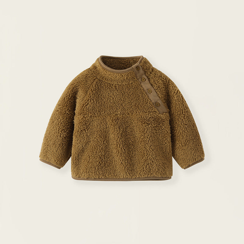 【BABY】ボアオフネックスプルオーバー(3color) CawaKomostore