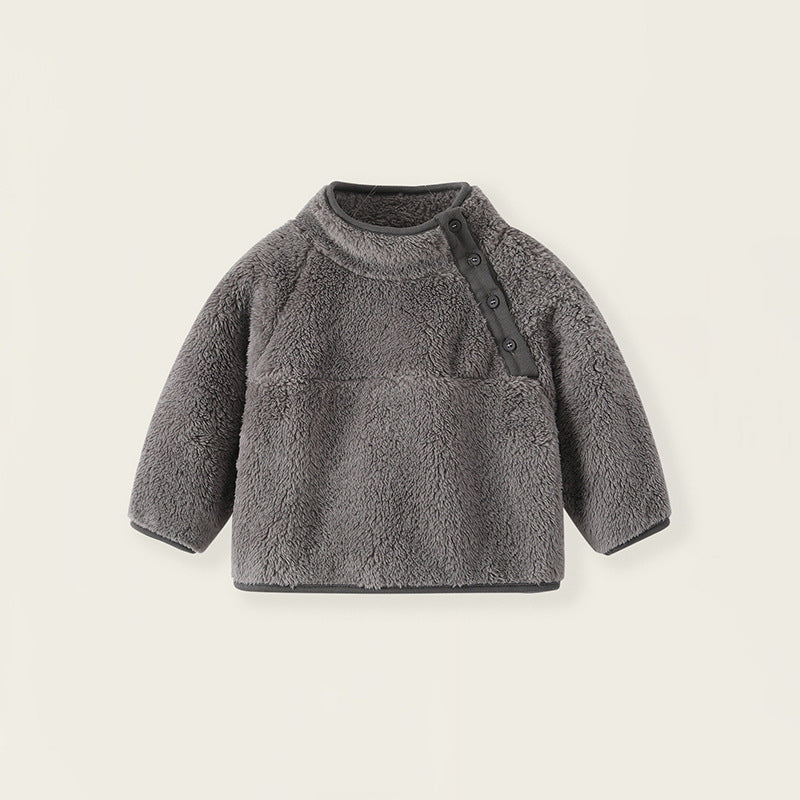 【BABY】ボアオフネックスプルオーバー(3color) CawaKomostore