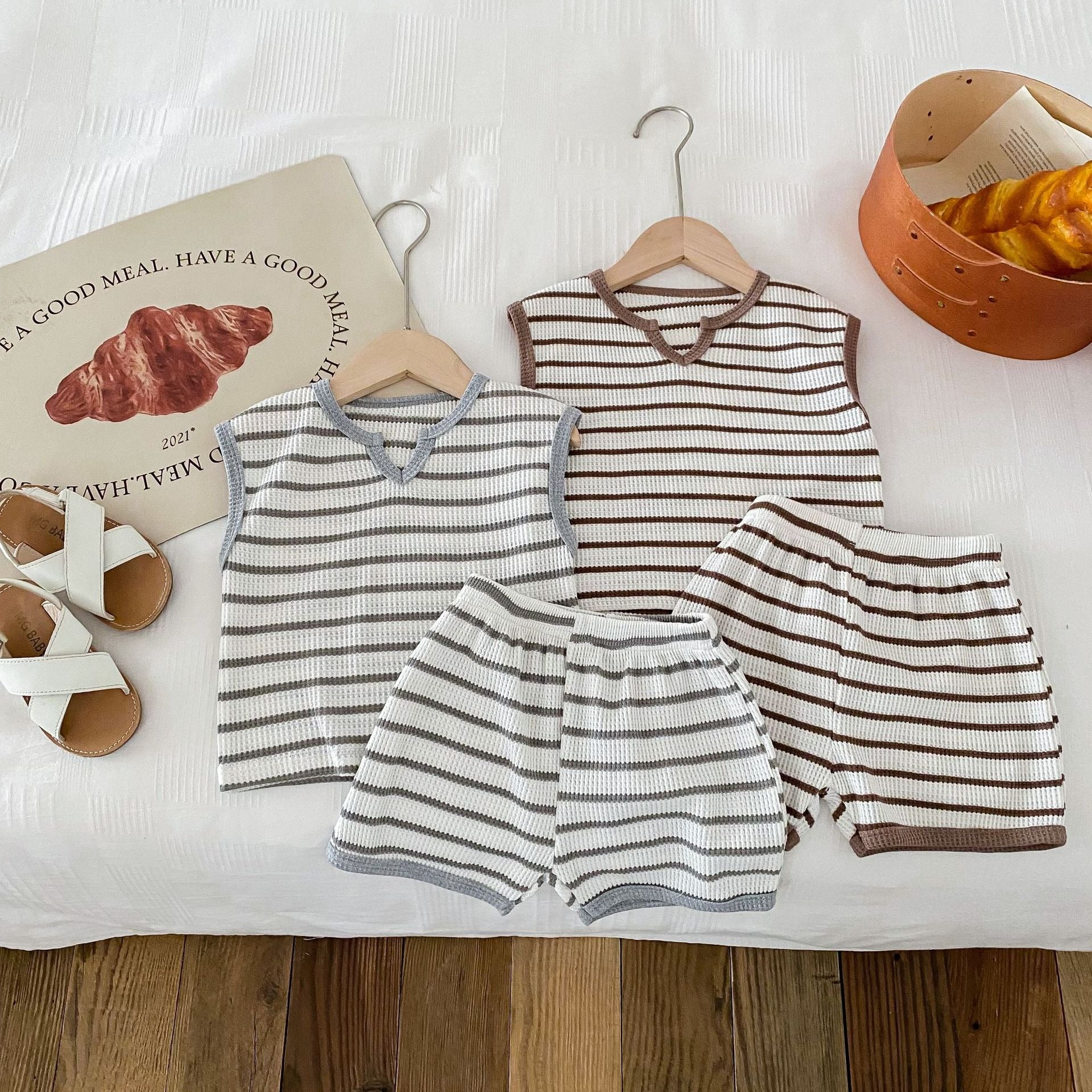 【BABY】ボーダータンクトップ セットアップ CawaKomostore